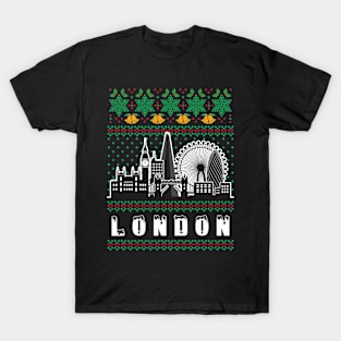 London United Kingdom Ugly Christmas T-Shirt